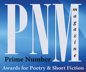 Prime Number Magazine awards banner announcing literary prizes. Prime Number Magazine awards banner announcing literary prizes.