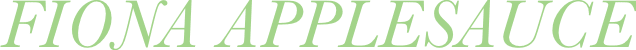 FIONA APPLESAUCE