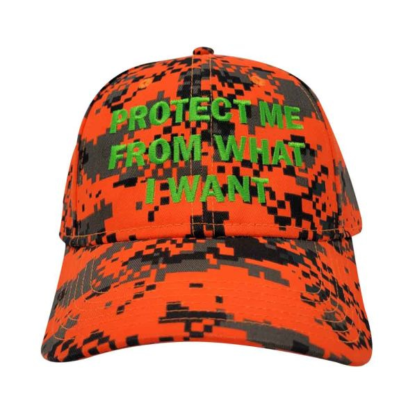 Jenny Holzer Protect Me From What I Want Cap, Camo - Guggenheim Museum Store