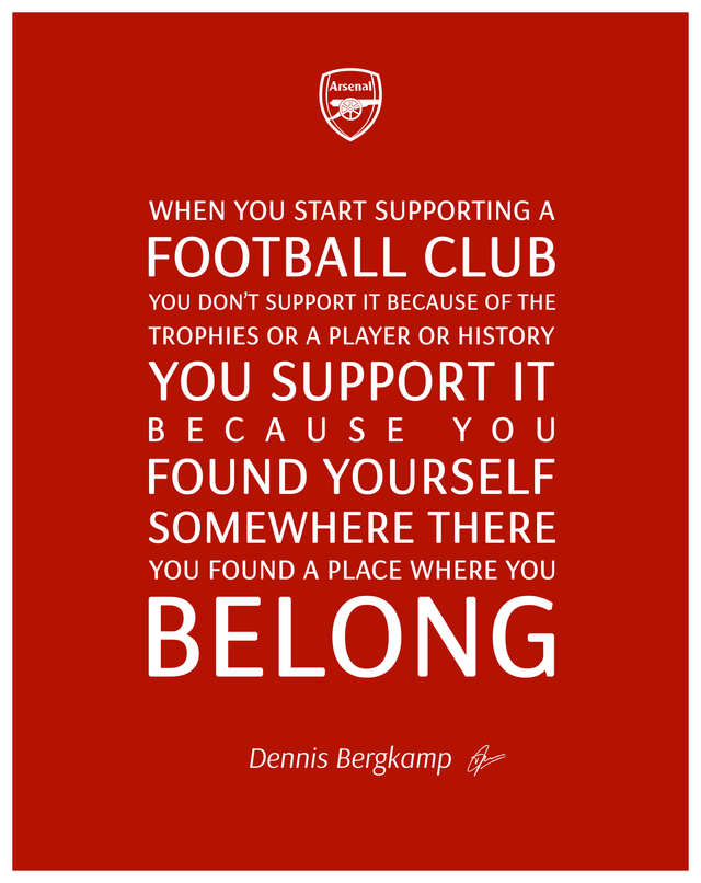 Made an image of Bergkamp's words 🔴⚪️ : r/Gunners