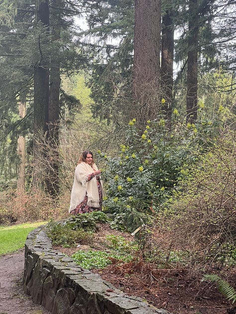 Walking my dogs, Cedar Circle Gathering, Nature, & Archery