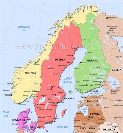 Scandinavia Map – by Freeworldmaps.net