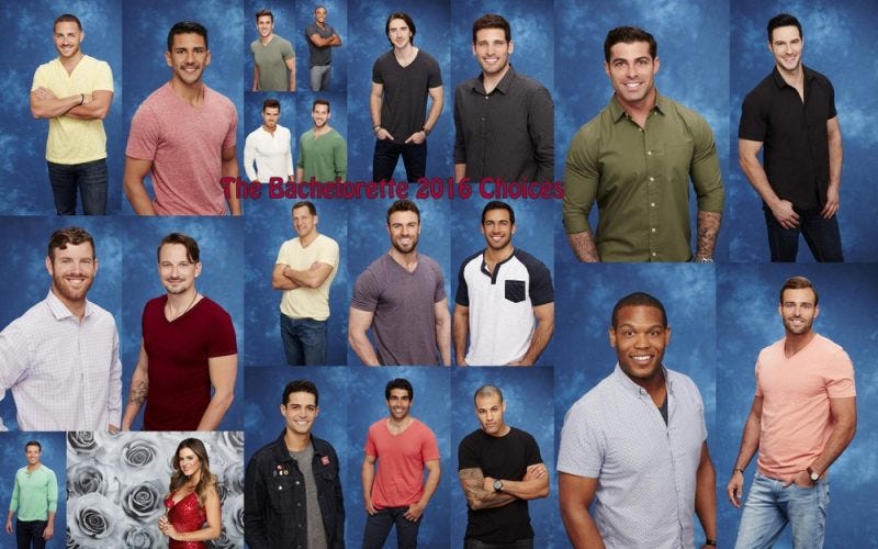 Bachelorette 2016 Jojo Fletchers men images collage Bachelorette 2016 Jojo Fletchers men images collage