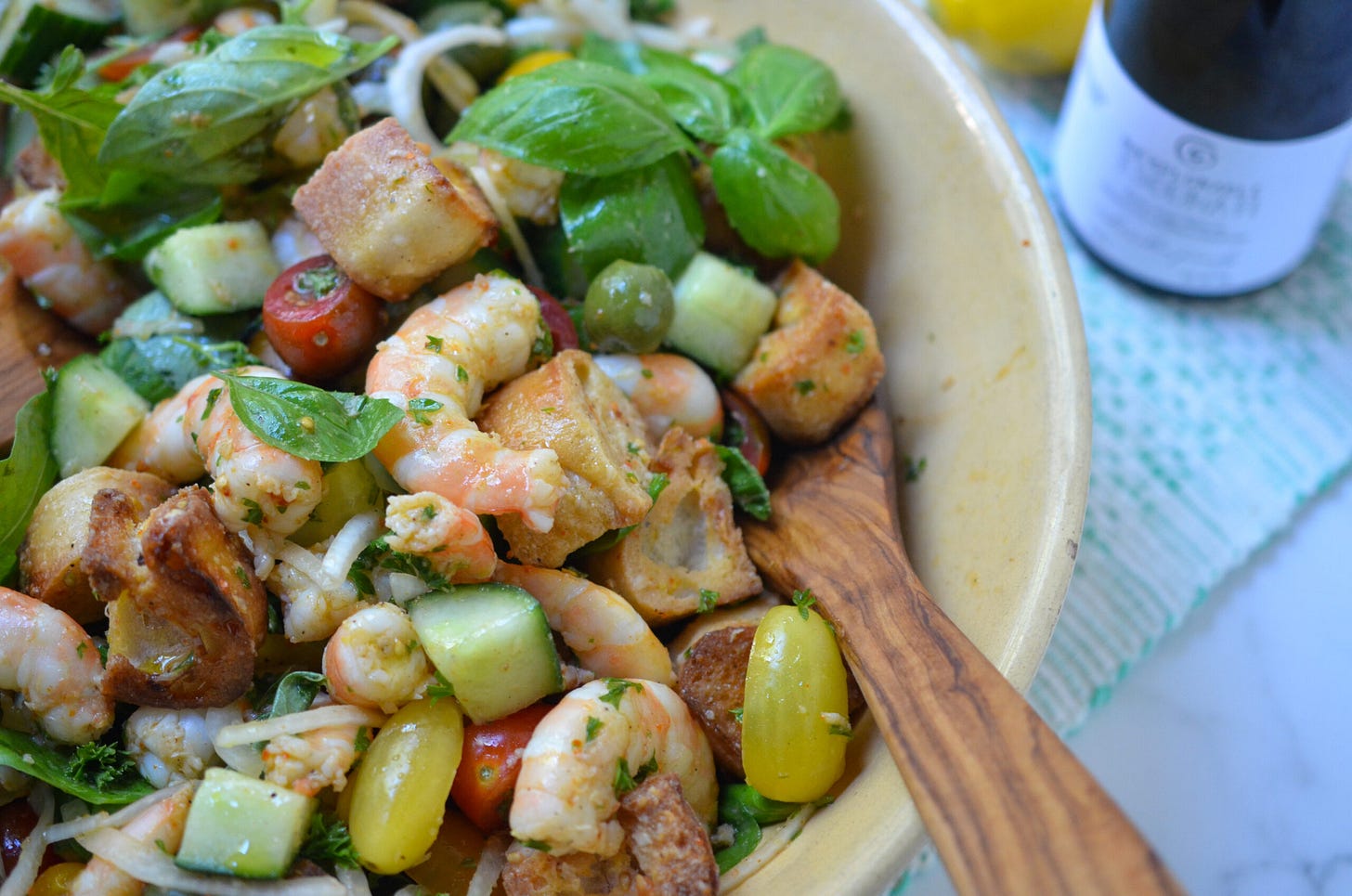 Shrimp Panzanella is a healthy Good and Good for You™ recipe by chef Virginia Willis on virginiawillis.com Shrimp Panzanella is a healthy Good and Good for You™ recipe by chef Virginia Willis on virginiawillis.com