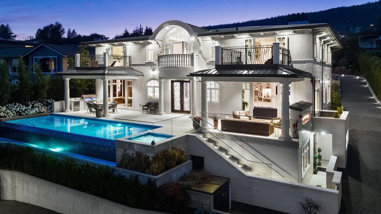 A look inside this $15,880,000 estate in the prestigious British  Properties, West Vancouver - YouTube