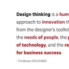 The Business of Design Thinking