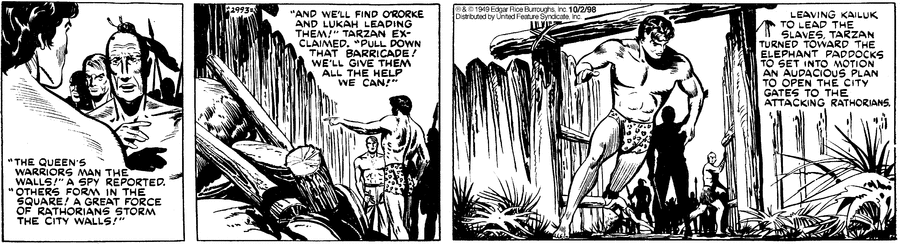 Tarzan Comic Strip for December 08, 2023 