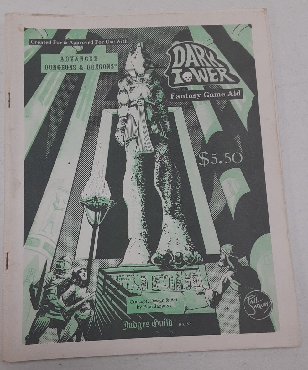 DARK TOWER DUNGEONS & DRAGONS SUPPLEMENT 1980 JUDGES GUILD EXCELLENT CONDITION - Picture 1 of 2 DARK TOWER DUNGEONS & DRAGONS SUPPLEMENT 1980 JUDGES GUILD EXCELLENT CONDITION - Picture 1 of 2