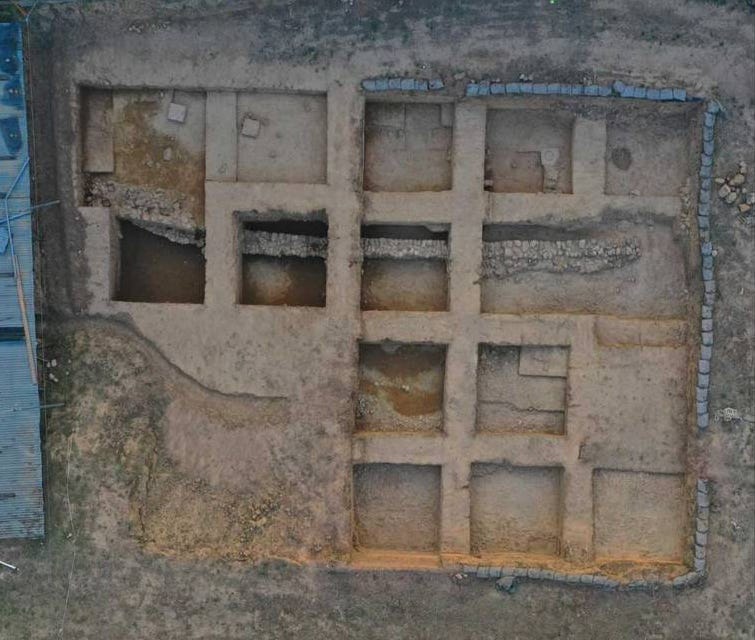 The ancient city of Helike’s cult center in Greece.