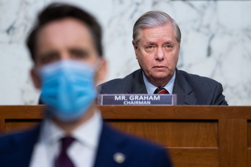 Sen. Lindsay Graham and Josh Hawley