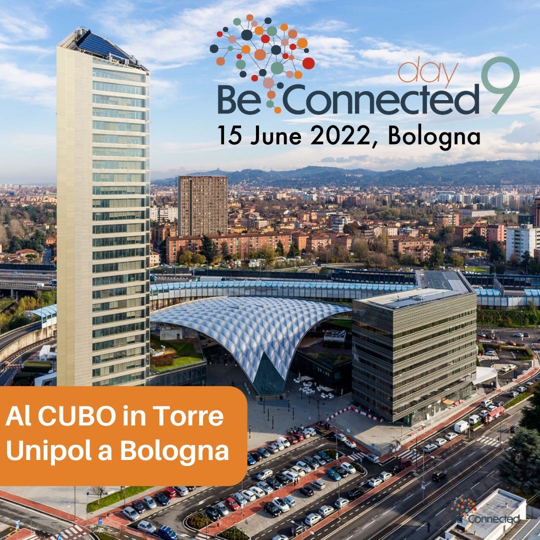 Featured image of post Sarò speaker al Be Connected Day del 15 Giugno 2022 (Bologna – CUBO Torre Unipol) Featured image of post Sarò speaker al Be Connected Day del 15 Giugno 2022 (Bologna – CUBO Torre Unipol)