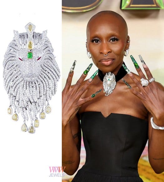 Cynthia Erivo's jewelry at Sydney 'Wicked' premiere