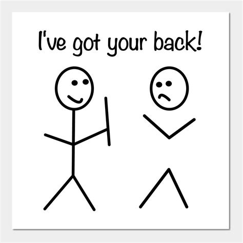 Ive Got Your Back Stick Figure