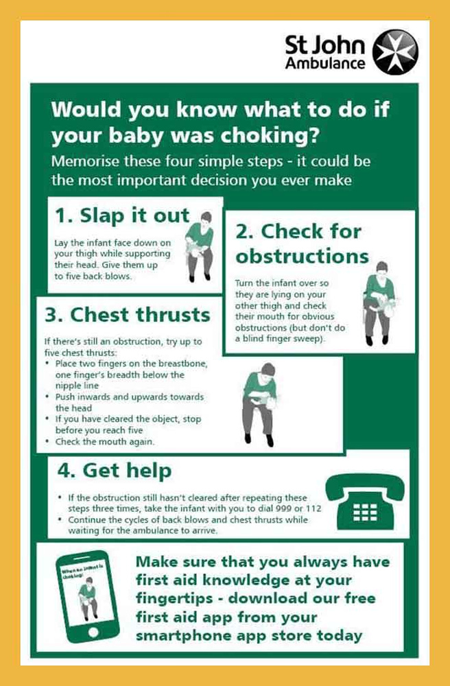 St John Ambulance 'Choking' brochure