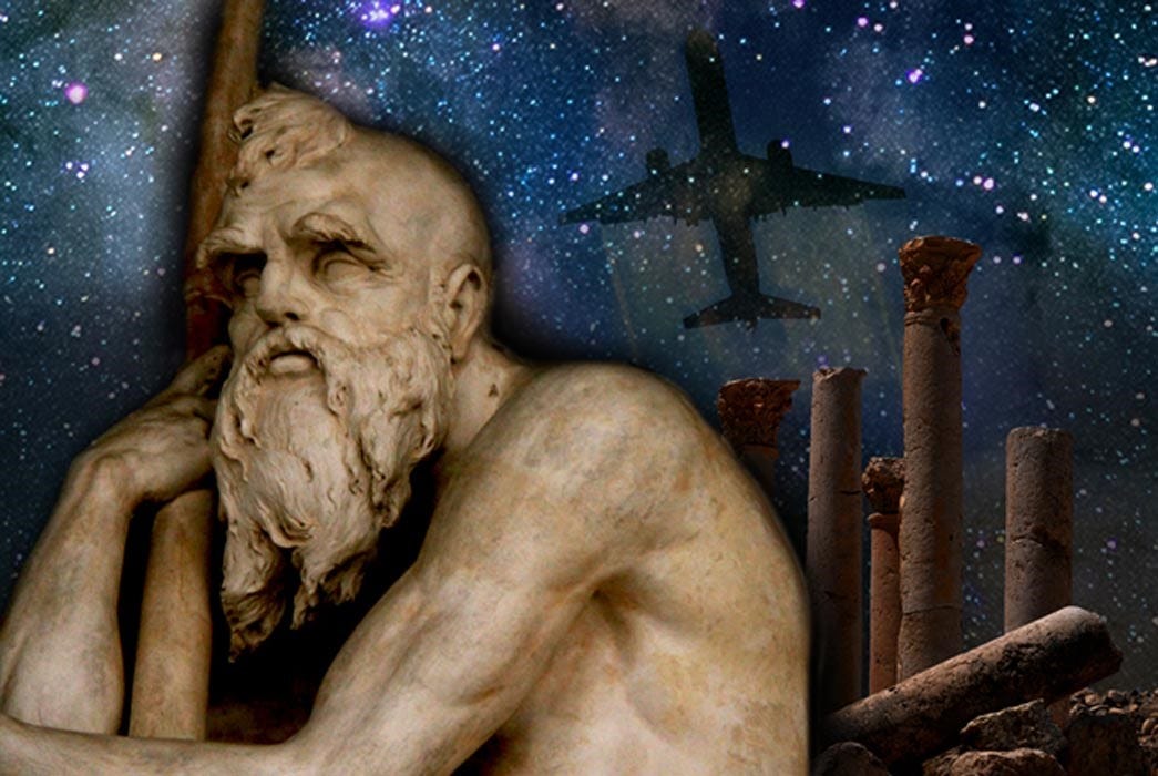 Deriv; Old Father Time and Ancient Ruins and Boeing 757-300, Galaxy