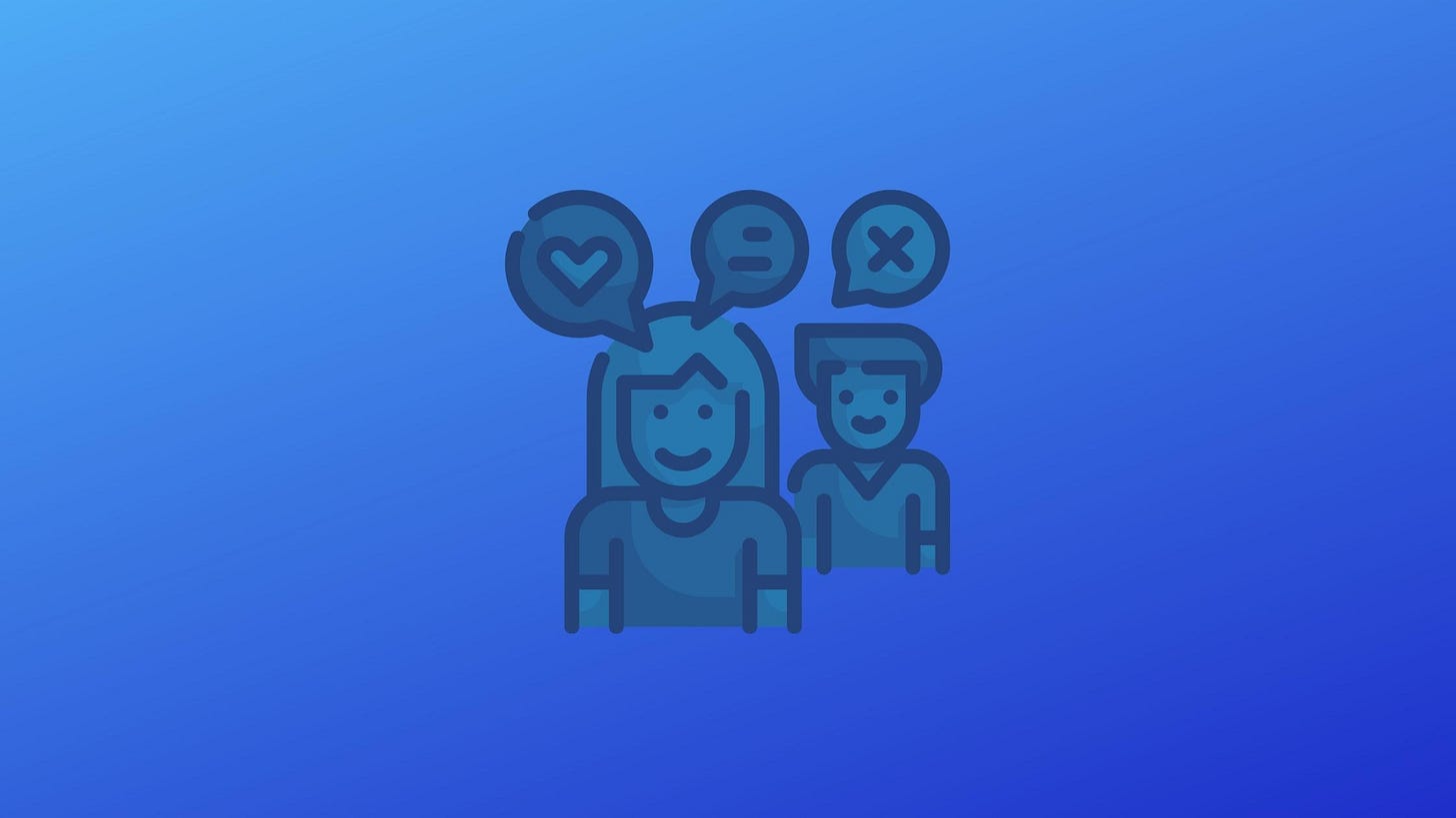 Image of two people talking