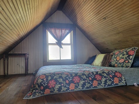 Four houses to possibly choose from to own, maybe live in part-time, full-time, or as a place to escape yet also make money, write off taxes, and savor till you die.