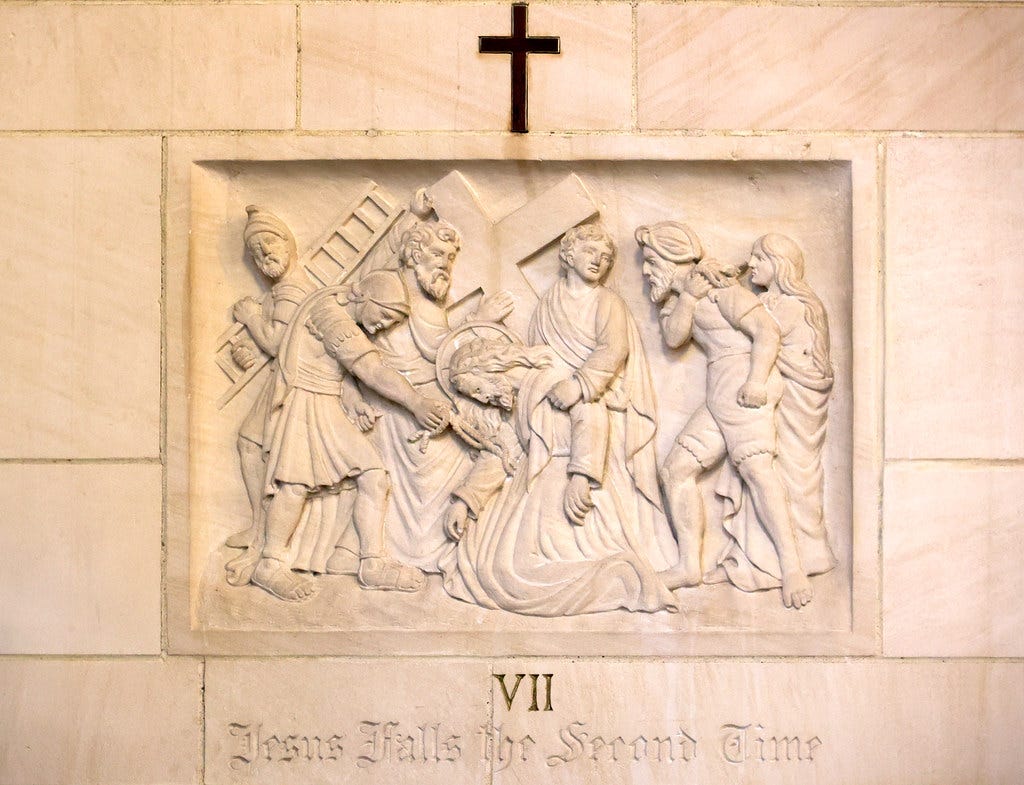 7th Station - Jesus falls the Second Time | "Consider the se… | Flickr