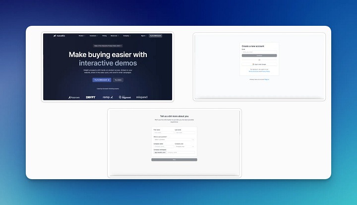 Onboarding flow