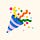 a burst of confetti