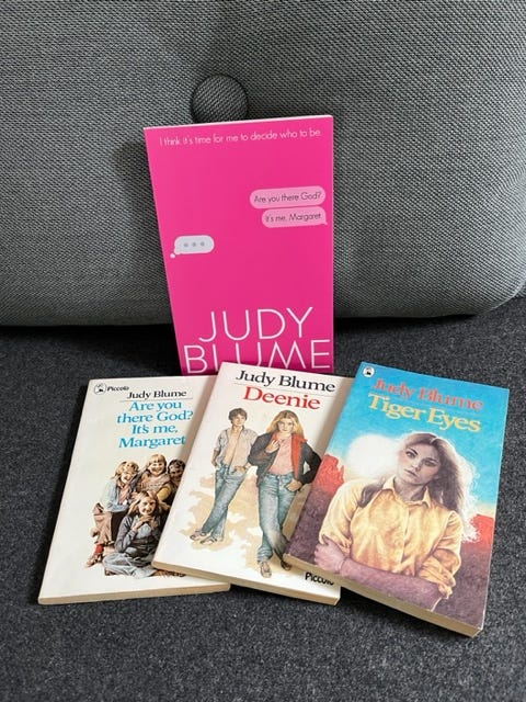 Image By Author - Judy Blume Books