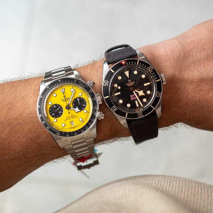 Tudor Black Bay 39 Chrono Bumblebee.