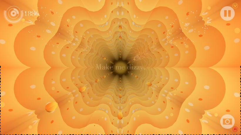 A radiating flower of orange colors
