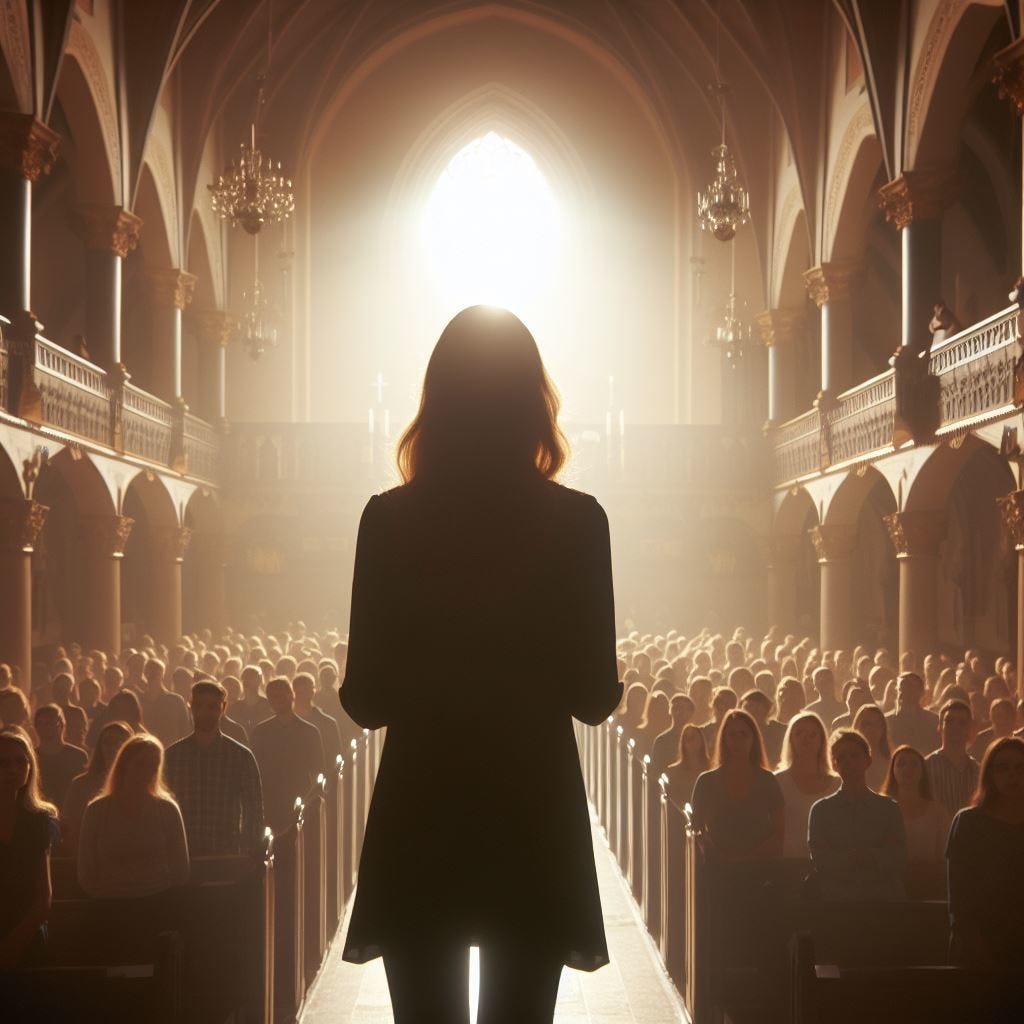 A Woman Following Christ