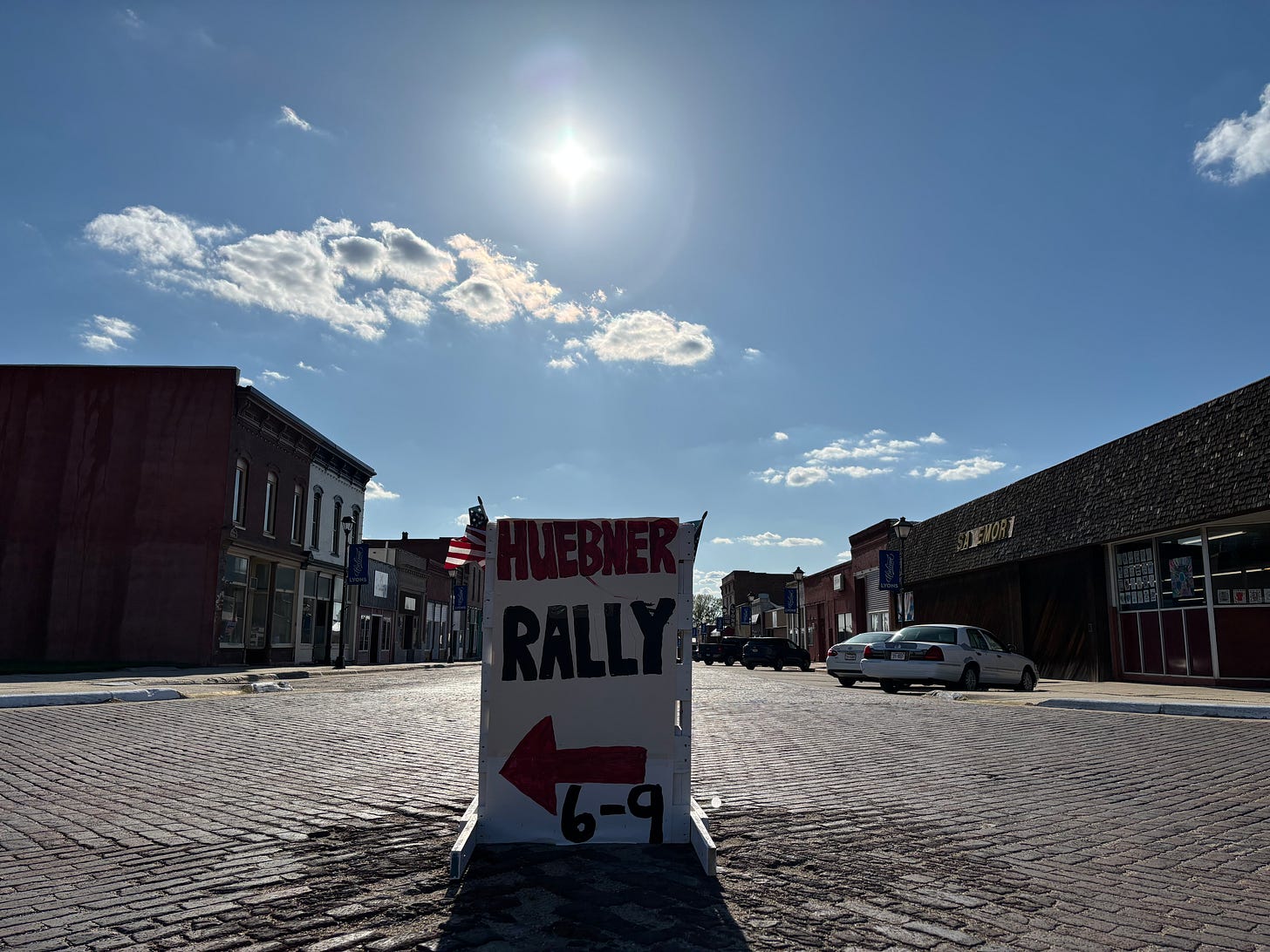 Nebraska 2 Minute Warning one of my passions is clearly the same as the folks who have shown up in Burt County tonight. What is the solution to build these small rural towns again?