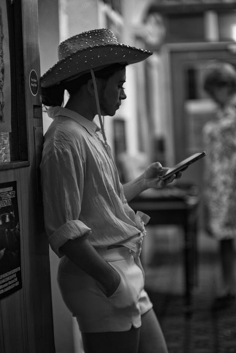 black and white photos of cool cabaret performers backstage