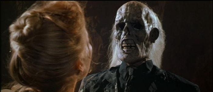 The bit in Indiana Jones & the Last Crusade where the Nazi drinks from the Holy Grail only it’s not actually the Holy Grail and he ends up aging and becoming a withered skeleton. It Me. I know, I should use the beach that makes you old or some other more recent meme, but I wouldn’t get those BECAUSE I’M OLD YOU SEE.