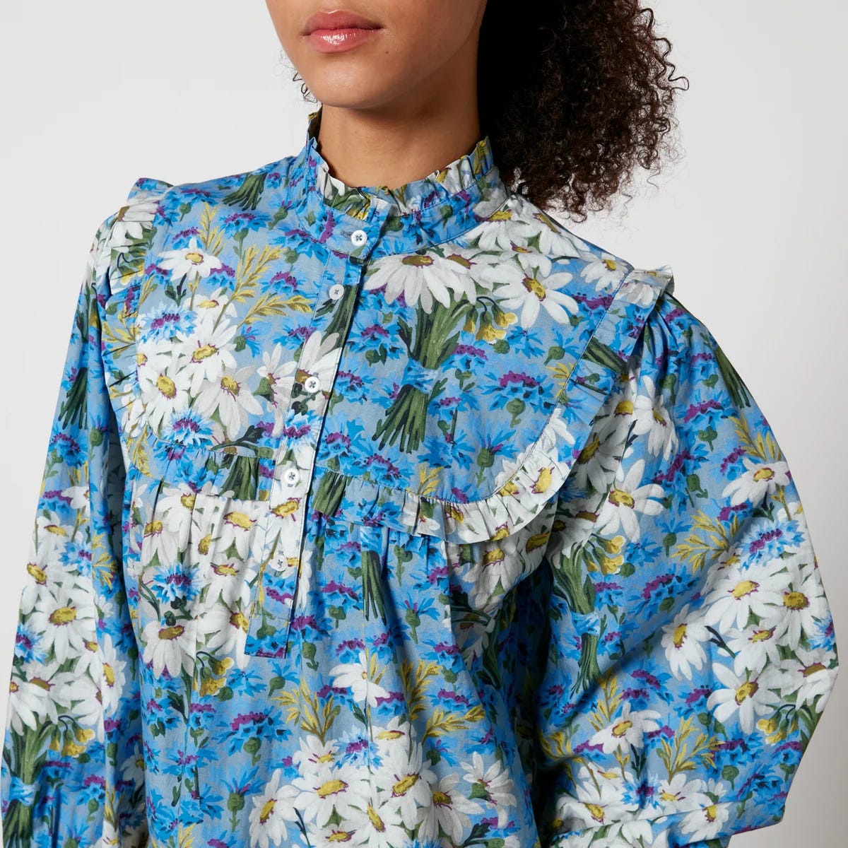 Batsheva X Laura Ashley Carwyn Cotton Mini Dress - US 2/UK 6 Image 4