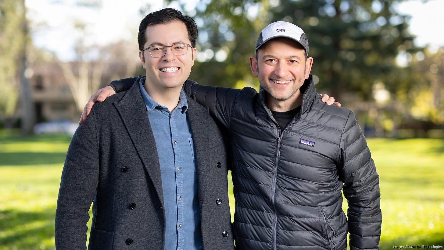 Bay Area Inno - Here's why Character.AI chatbot founders say this week's  unicorn funding is just a start