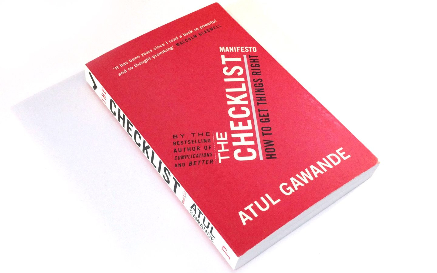 Tristan Lavender on X: "You wouldn't think that a book about checklists  makes for particularly exciting reading, but @Atul_Gawande's "The Checklist  Manifesto" is so well written, it kept me engrossed from start