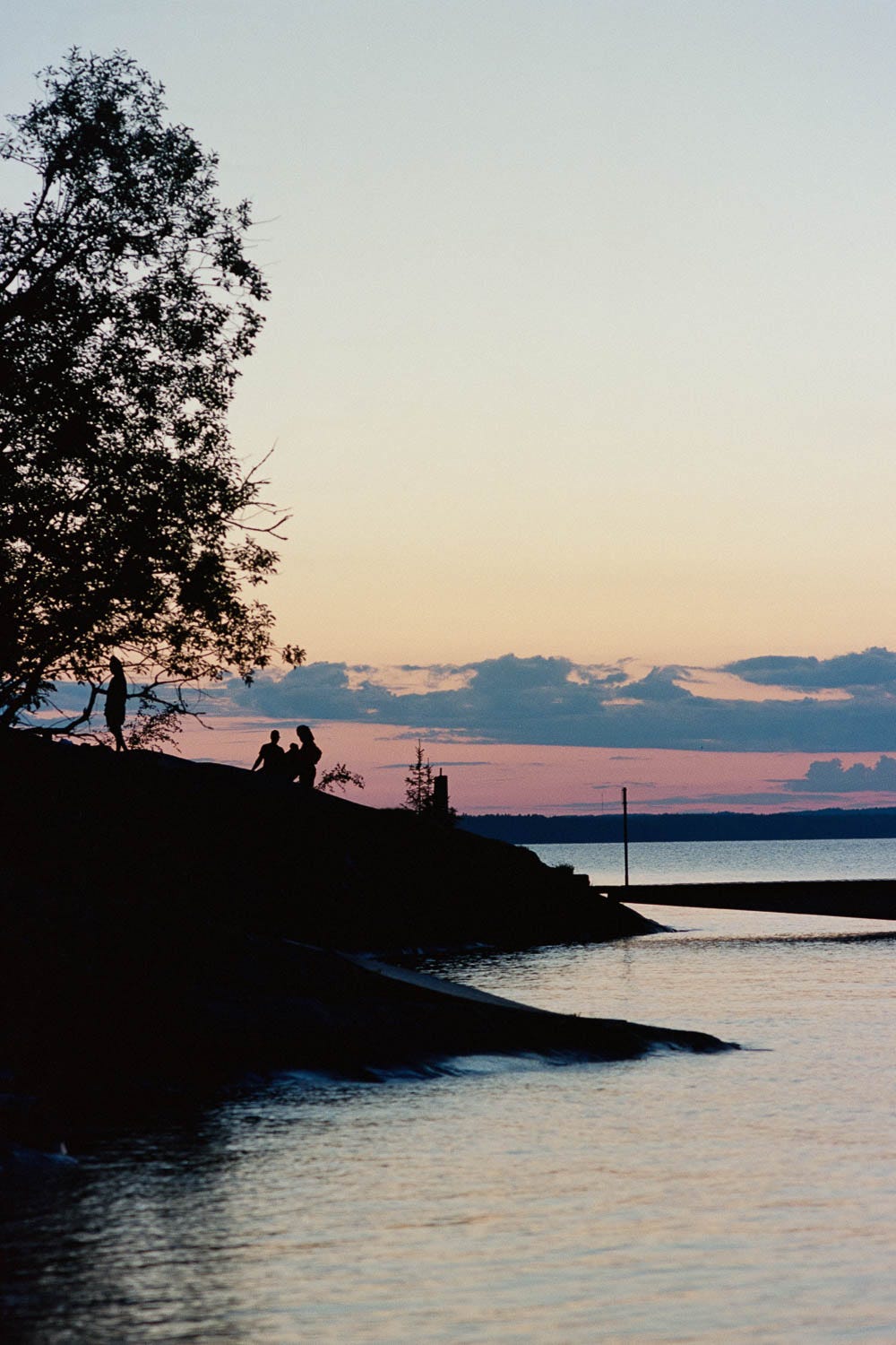 Sunset with portra film