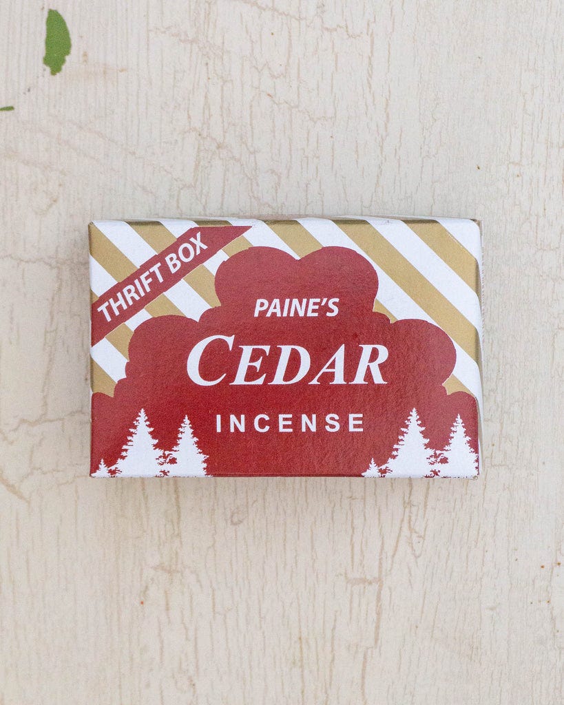 Cedar incense cones