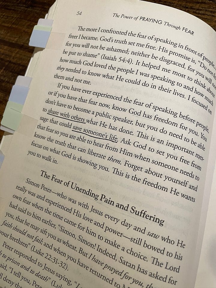 The Power of Praying through Fear Chapter 2 Annotations