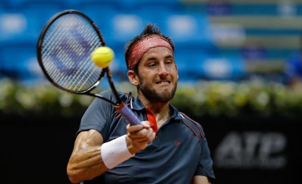 luca vanni slamming balls to pablo cuevas head for brasil open 2015 luca vanni slamming balls to pablo cuevas head for brasil open 2015