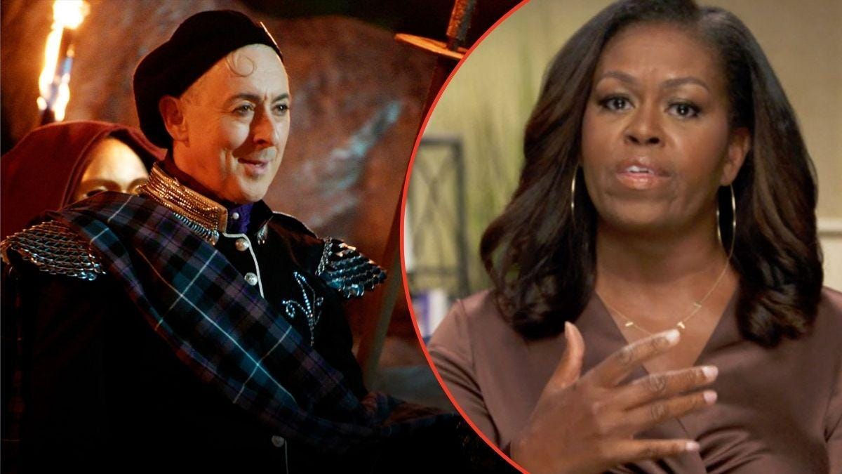 Photo of Alan Cumming and Michelle Obama Photo of Alan Cumming and Michelle Obama