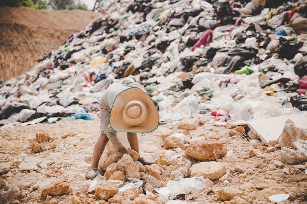 Poor children collect garbage for sale. Photo by jcomp, https://www.freepik.com/free-photo/poor-children-collect-garbage-sale_4553600.htm