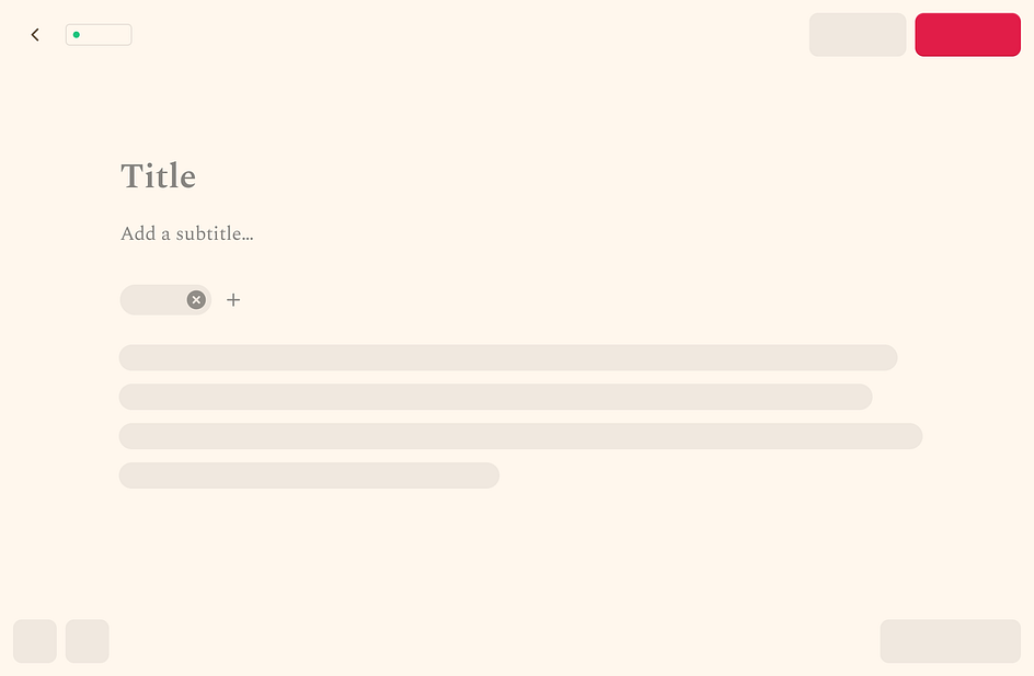 Substack editor and writing tools