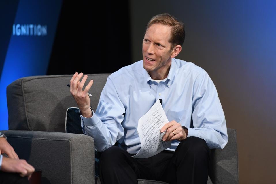 Business Insider co-founder Henry Blodget speaks onstage at a public event, gesturing as he makes a point. Business Insider co-founder Henry Blodget speaks onstage at a public event, gesturing as he makes a point.