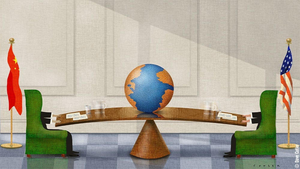 U.S.-China trade war, tariffs fight, concept