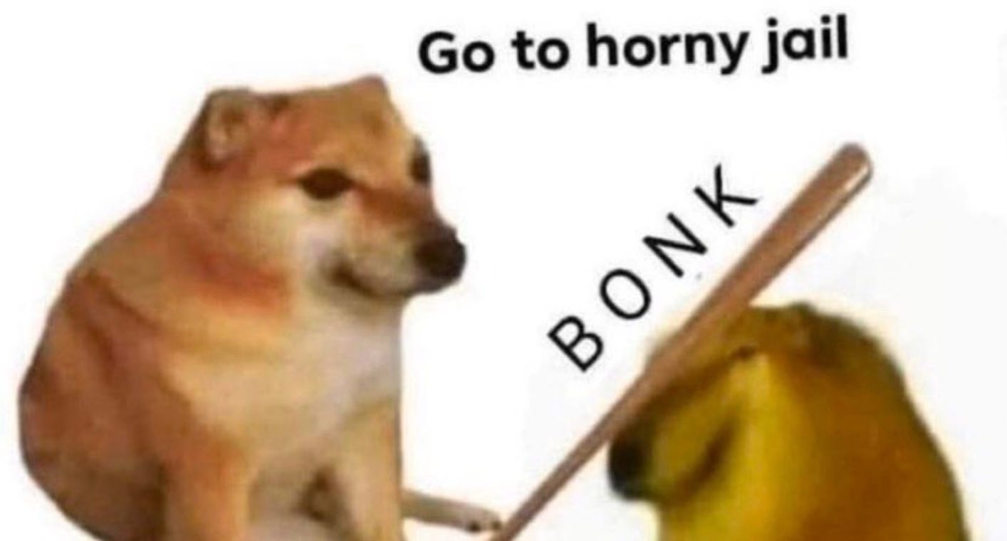 Go To Horny Jail meme