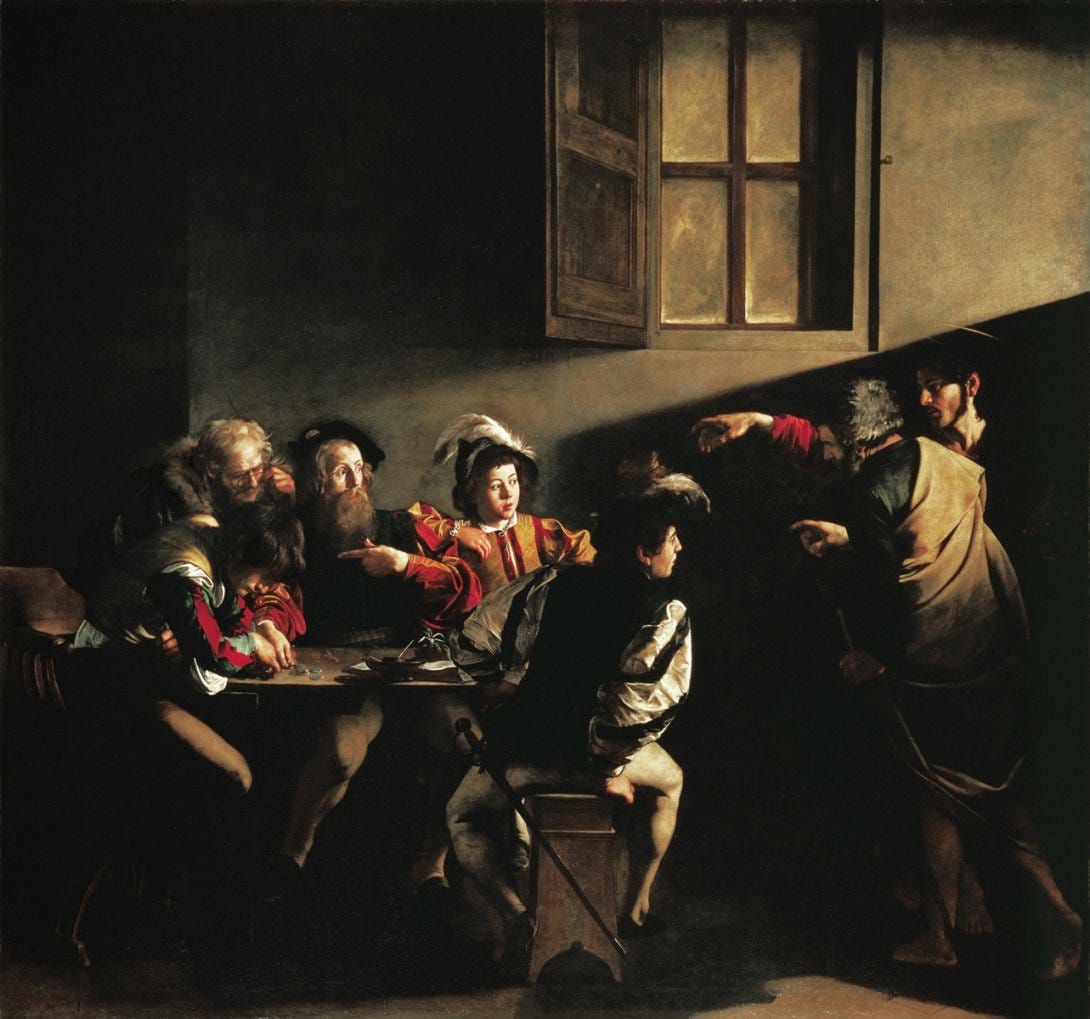 Caravage - La vocation de saint Matthieu (1599-1600)