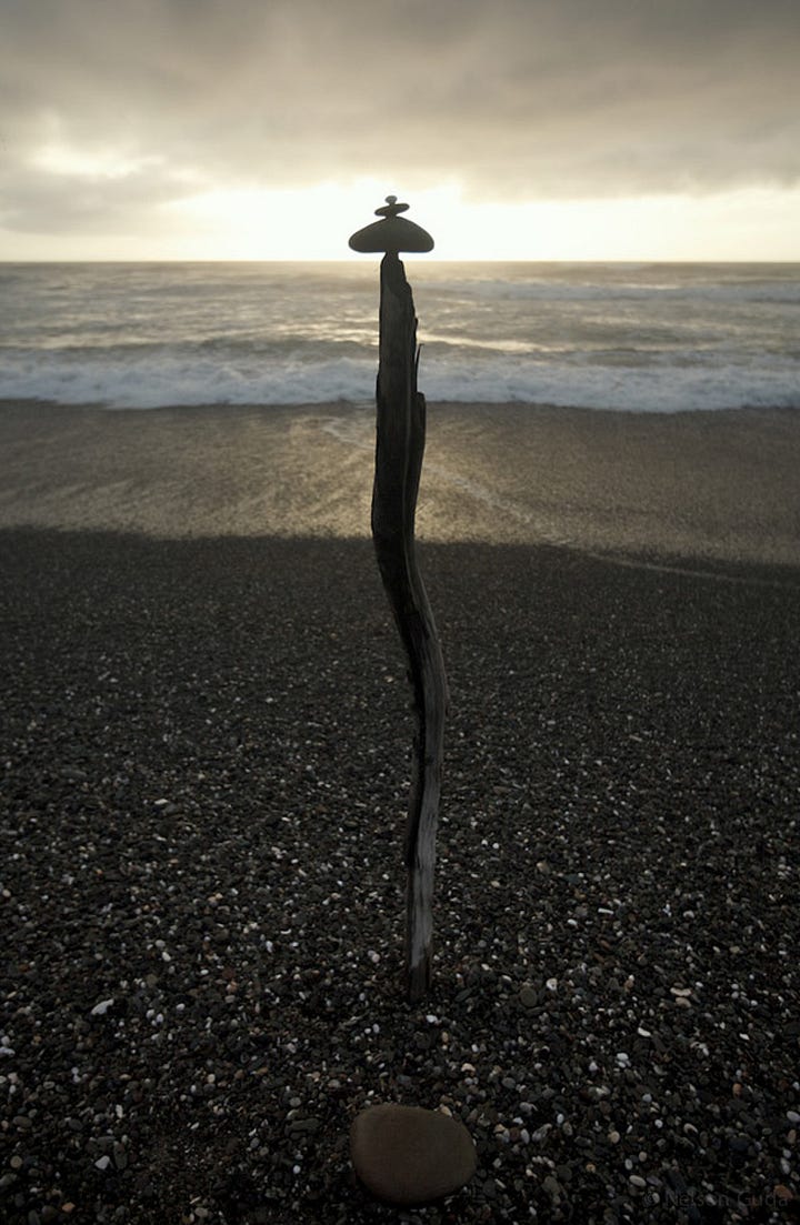 Photographs of balanced objects by Nelson Guda