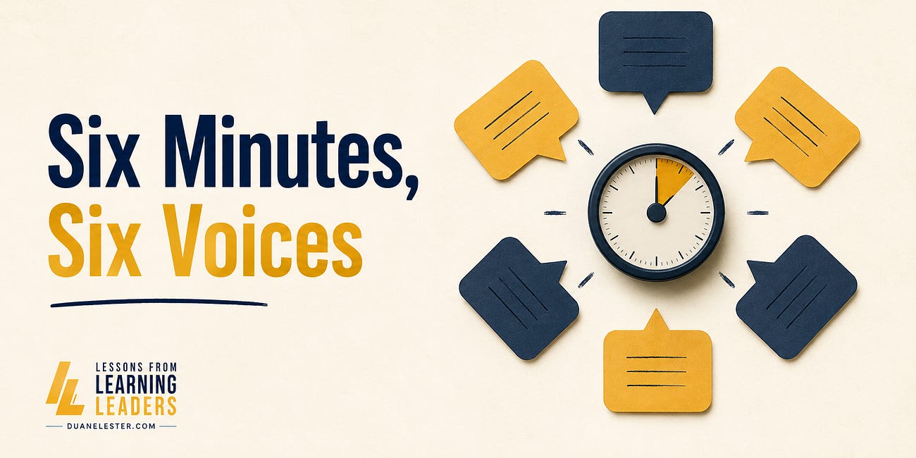 Activity Tuesday: Six Minutes, Six Voices