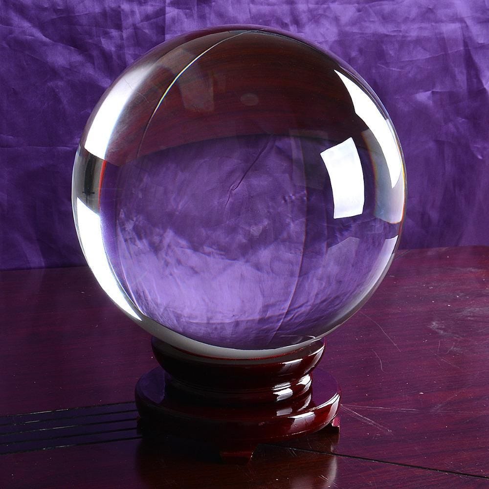 Large Crystal Ball | Occult decor, Crystal ball, Spiritual decor