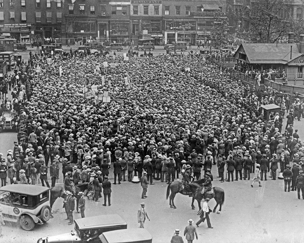 Amazon.com: Sacco & Vanzetti 1927 Nfinal Protests In Union Square In New  York City Against The Execution Of Italian Anarchists Nicola Sacco And ...