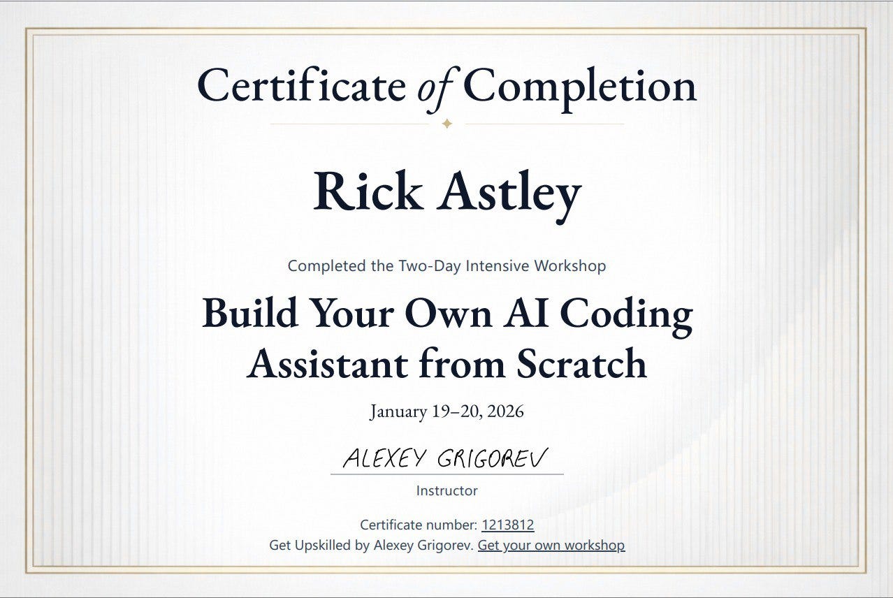 Certificate recreated by Claude
